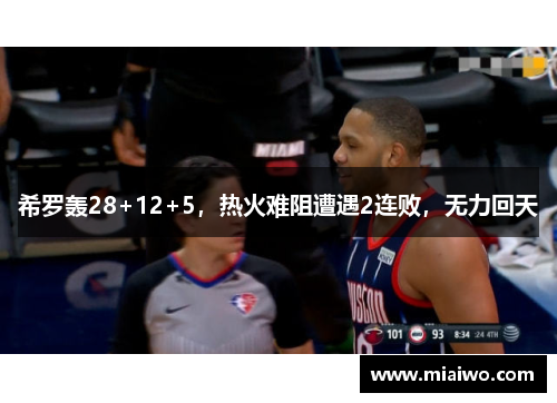 希罗轰28+12+5，热火难阻遭遇2连败，无力回天